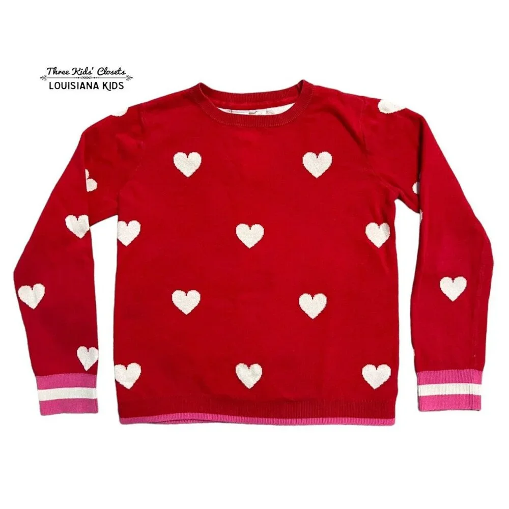 Gap Kids XL (12) Red Heart Valentine's Sweater